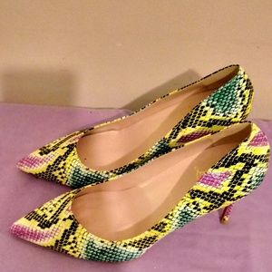 Snake Print Pump